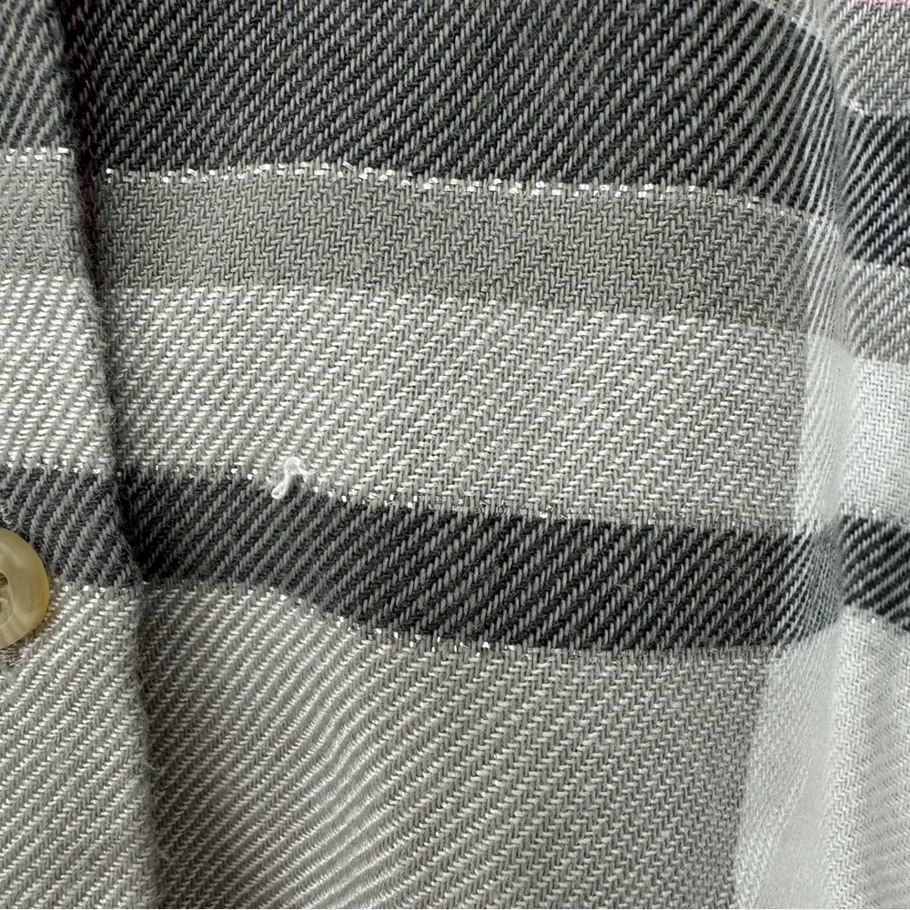 Justice Plaid Pink and Gray Flannel Size 14